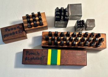 Leather Alphabet And Number Punches/Taps (4 Sets)