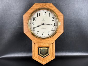 A Traditional Regulator Clock By Seth Thomas With Westminster Chimes