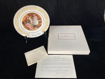 Avon Historical Vintage Betsy Ross Collector Plate 1973