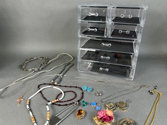 A Large Collection Of Jewelry Including Sterling Silver