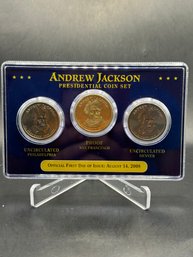 Andrew Jackson Presidential 3 Coin Set