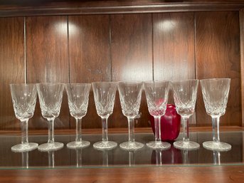 Set Of Eight Waterford Lismore Cordials. 5 1/4' Tall