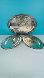 Silverplate Tray Lot