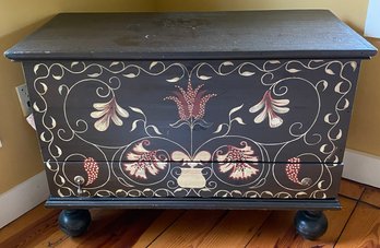 Lift Top Blanket Box With One Drawer