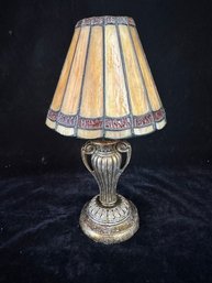 Stained Glass Shade Candle Lamp