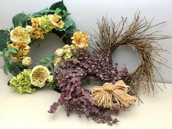 Trio Of Pretty Wreaths