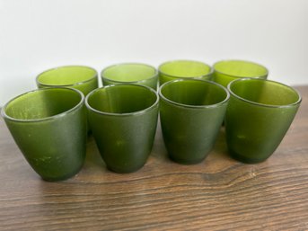 Vintage Green Plastic Cups