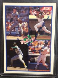 1989 Score '88 World Series Card Autographed By Jose Canseco - K