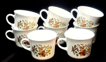 Vintage Corelle Indian Summer Coffee Mugs By Corning