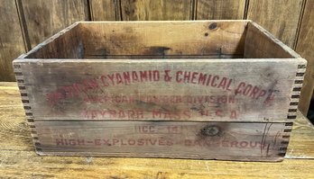 Antique American Standard Dynamite Dovetailed Crate