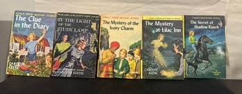 Nancy Drew Books The Clue In The Diary, By The Light Of The Study Lamp, The Mystery If The Ivory Charm. KSS/a3