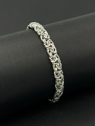 Gorgeous Sterling Silver Byzantine Bracelet