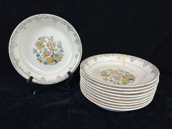 Sheffield Pottery Inc., Fine China, Indian Tree Pattern Plates
