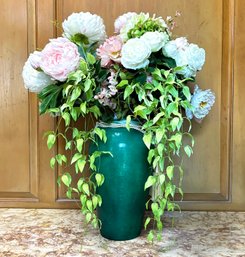 High Quality Faux Floral In A Ceramic Urn