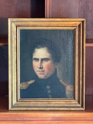 American School Portrait Bust Of Young Man In Uniform Unsigned