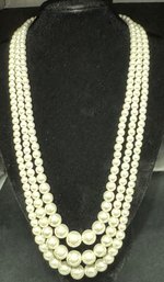 Vintage Sarah CCV Imitation Pearl Necklace