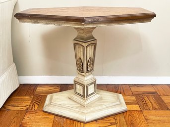 A Fabulous Vintage Hollywood Regency Side Table By Weiman Furniture