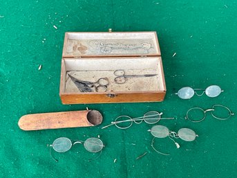 Box Of Vintage Eyeglasses
