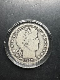 1912-S Barber Half Dollar