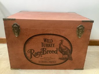 WILD TURKEY Rare Breed Wooden Trunk