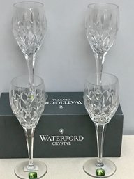 Set Of 4 WATERFORD Marquis Carnegie Wine Glasses
