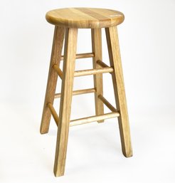 Natural  Wooden 24' Kitchen Or Studio Stool