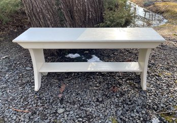 Vintage Country White Bench/table