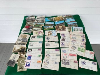 Lot Of Vintage Postcards, Envelops, Ect.