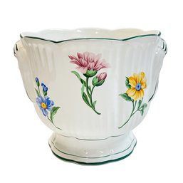 A Tiffany & Co. Sintra Hand Painted Ceramic Jardiniere  - Made In Portugal