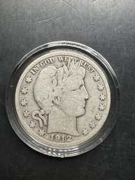 1912-D Barber Half Dollar