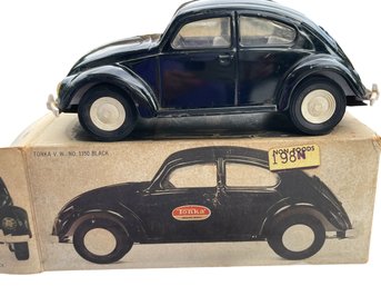 Vtg Tonka Volkswagen VW Beetle Car Black #1158 52680 Original Box **BOX NOT IN GREAT CONDITION SEE PICS****