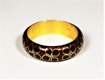 Vintage Chinese Cloisonne Enamel Ladies Ring Size 6.5