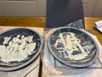 4 Cameo Collector Plates From Incolay Studios In California 1988 -  All With Boxes And COA's