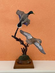 Don Vassallo Mallard Duck Pair 1981 Sculpture