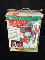 8 Foot Snowman Airblown Inflatable Lawn Decoration