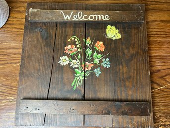 Hand-Painted Welcome Sign