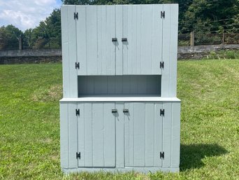 A 19th Century (Restored) Bead Board Built In Style Dining Hutch