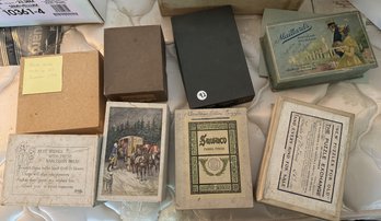 SEVEN ANTIQUE WOOD JIGSAW PUZZLES