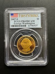 2007-S PCGS PR69DCAM George Washington Presidential Dollar