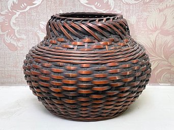 An Antique Woven Basket, Possibly Asian