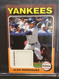 2011 Topps Lineage Alex Rodriguez Jersey Relic Card - K