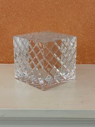 Baccarat France Crystal Paperweight Engraved With Date