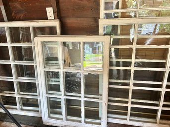 Fabulous Collection Of Nine Vintage Windows - Original To Home Home Built In 1913