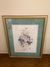 BERMUDA HIBISCUS, MORNING GLORY, AND ROSEMARY SIGNED LITHOGRAPH