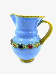 Vintage Handcrafted & Hand-decorated Italian Pitcher
