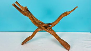 Mid 20th Century Hand-Carved Interlocking Legs