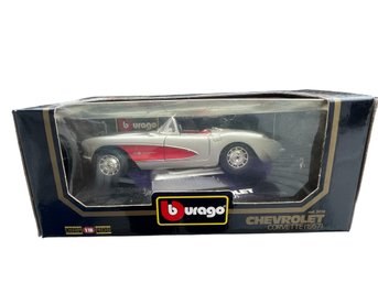 1994 Bburago New In Box Diecast 1957 Chevrolet Corvette Convertible 1/18 Scale (READ DESCRIPTION)