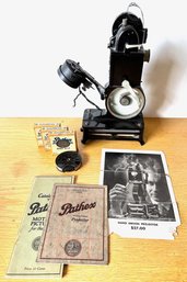 Antique 1920s Pathex Motorized 'Pathe Baby' Projector For 9.5 MM Film With Films, France