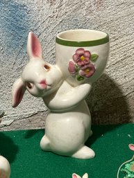 1970s Avon Candle Holder Ceramic Figurine