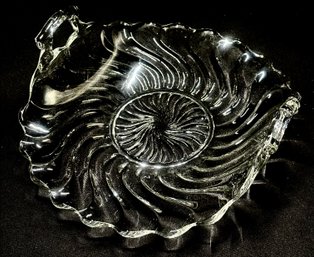 Vintage Colony Crystal Muffin Tray By Fostoria Glass